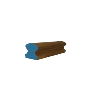 66x66 merbau prolam hardwood handrail Ladies Waist