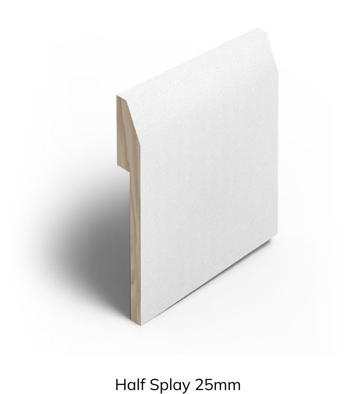 Half Splay 25mm Timber Skirting Cover – Kadura