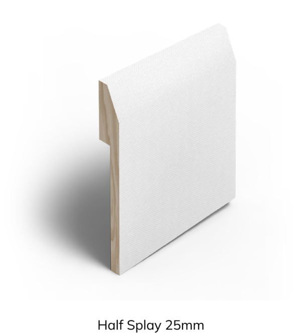 Kadura Capped Skirting - Half Splay 25mm C